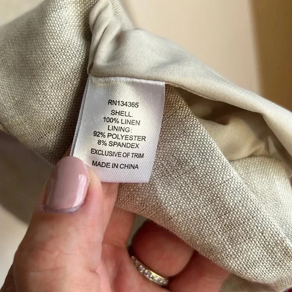 Sigrid Olsen 100% Linen Dress Women’s Size 6 Beautiful Embroidery Resortwear - Picture 11 of 11